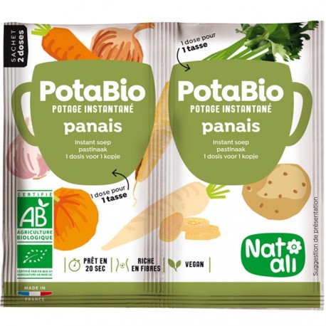 Supa instant cu pastarnac si legume bio, vegan 2x8.5g Nat-Ali