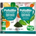 Supa instant cu spanac, spirulina si legume bio, vegan 2x8.5g Nat-Ali