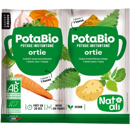 Supa instant cu urzica si legume bio, vegan 2x8.5g Nat-Ali