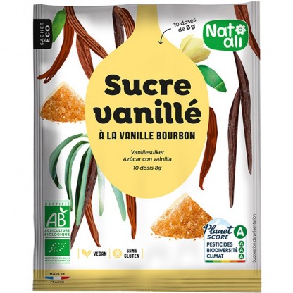 Zahar vanilat Bourbon bio 80g Nat-Ali