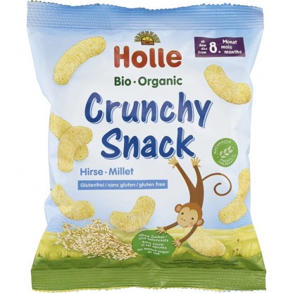 Gustare crocanta din mei bio, fara gluten pentru copii +8 luni 25g Holle