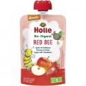 Piure bio de mere rosii si capsuni pentru copii, +8 luni 100g Holle