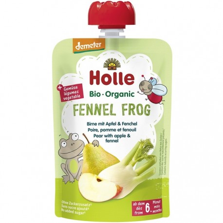 Piure de pere, mere si fenicul bio pentru copii, +6 luni 100g Holle