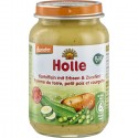 Piure bio din mazare si dovlecei pentru copii, fara gluten +6 luni 190g Holle
