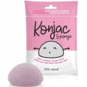 Burete Konjac cu argila roz pentru ten obosit, devitalizat Konjac Sponge