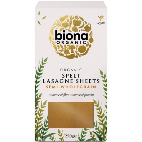 Foi pentru lasagna din grau spelta bio vegan 250g Biona