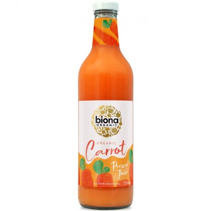 Suc de morcovi bio, fara zahar 750ml Biona