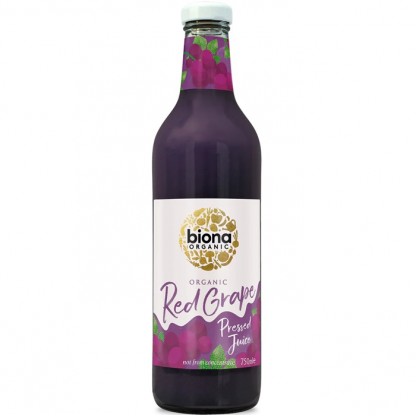 Suc de struguri rosii bio, fara zahar 750ml Biona