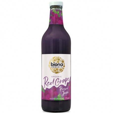Suc de struguri rosii bio, fara zahar 750ml Biona