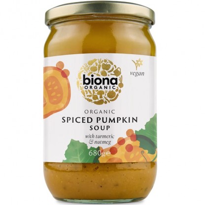Supa de dovleac cu legume si turmeric bio 680g Biona