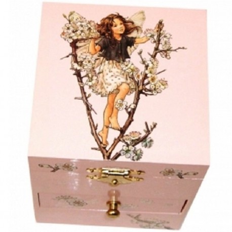 Cutie muzicala Flori de cires, 3 sertare Trousselier