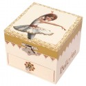 Cutie muzicala patrata cu sertar Ballerina Trousselier