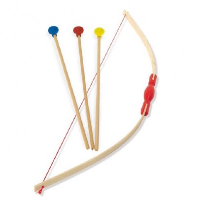Arc cu sageti din lemn cu ventuza Vilac, de la 5 ani