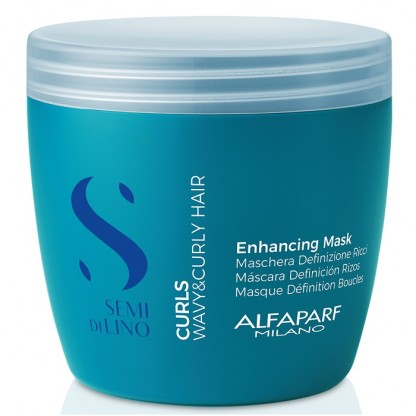 Masca pentru par cret, ondulat Semi di Lino Curls Enhancing Mask 500ml Alfaparf Milano