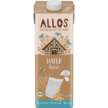 Bautura de ovaz bio natur, fara zahar 1000ml Allos