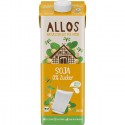 Bautura de soia bio, fara gluten, fara zahar 1000 ml Allos