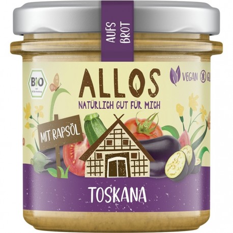 Crema tartinabila Toskana bio, fara gluten 135g Allos