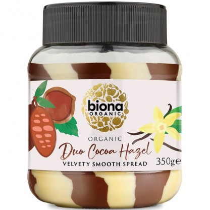 Crema de ciocolata cu alune Duo Swirl bio 350g Biona