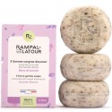 Cutie 3 sapunuri naturale cu flori de lavanda 375g Rampal Latour