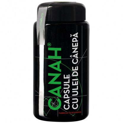 Capsule cu ulei de canepa presat la rece 90 buc Canah