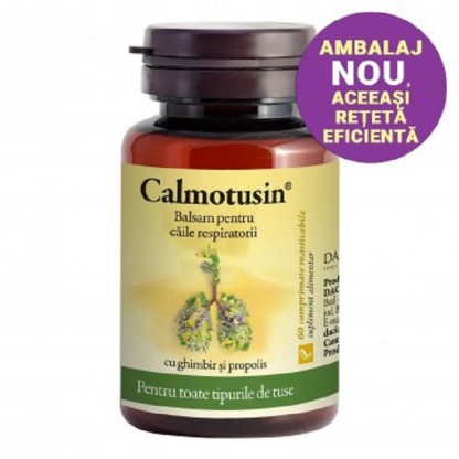 Calmotusin comprimate masticabile cu ghimbir si propolis 60buc Dacia Plant
