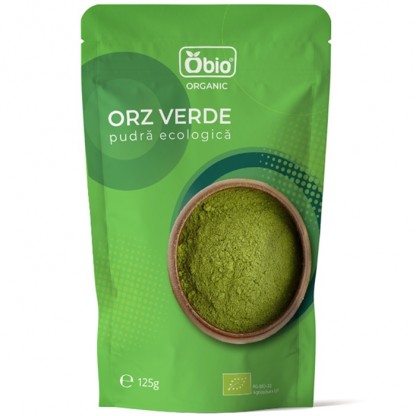 Orz verde pudra bio, raw vegan 125g Obio