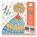Atelier creativ de pictura Djeco, Rochii cu flori, de la 8 ani