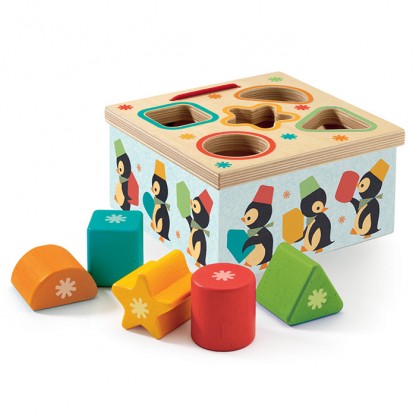 Cutie sortatoare forme Geopingy Djeco, de la 18 luni