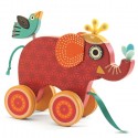 Jucarie de tras Elefantul Indy Djeco, de la 18 luni