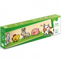Puzzle cu buton Ferma Djeco, de la 1 an