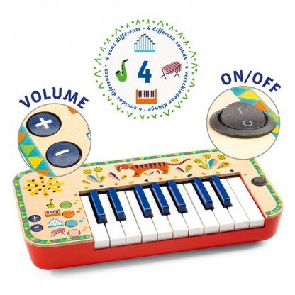 Instrument muzical Sintetizator Djeco, de la 3 ani