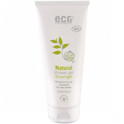 Gel de dus natural cu rodie si ceai verde 200g Eco Cosmetics
