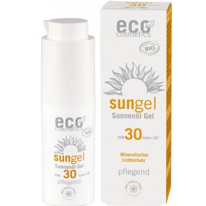 Gel facial transparent cu protectie solara inalta FPS30, 30ml Eco Cosmetics