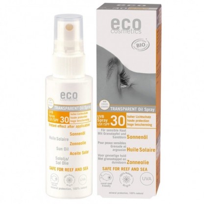 Ulei de plaja bio pentru fata si corp cu protectie solara inalta FPS30, 50ml Eco Cosmetics