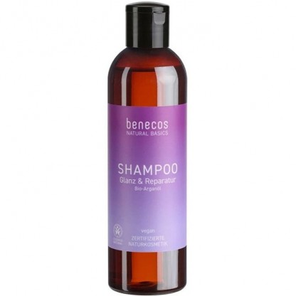 Sampon reparare si stralucire cu ulei de argan bio, vegan 250ml Benecos