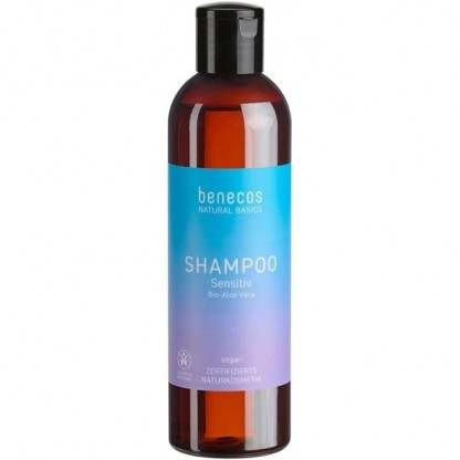 Sampon pentru scalp sensibil cu aloe vera bio, vegan 250ml Benecos