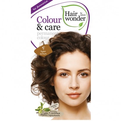 Vopsea de par fara amoniac Light Brown 5 Colour Care Hairwonder