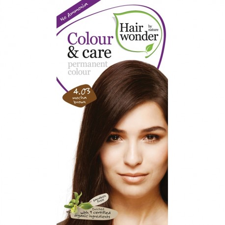 Vopsea permanenta fara amoniac Mocha Brown 4.03 Colour Care Hairwonder