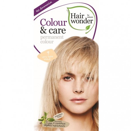 Vopsea permanenta fara amoniac Very Light Blond 9 Colour Care Hairwonder
