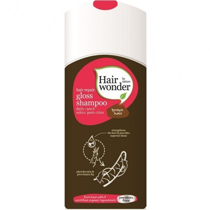 Sampon Gloss pentru parul saten / castaniu 200ml Hairwonder
