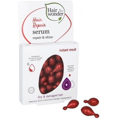 Capsule cu ser reparator, regenerant si pentru stralucire 14 capsule Hairwonder