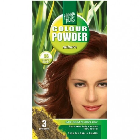 Pudra Henna Colour Powder Auburn 56 HennaPlus 100g