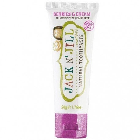 Pasta de dinti naturala pentru copii Berries & Cream 50g Jack n' Jill