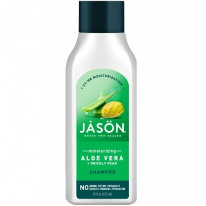 Sampon hidratant cu aloe vera 80% si fruct de cactus, par uscat 473ml Jason Natural