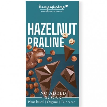 Ciocolata praline bio, fara zahar 60g Benjamissimo