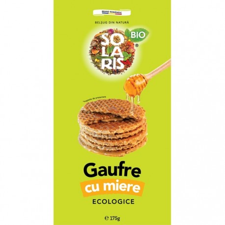 Gaufre cu miere Eco 175g Solaris Bio