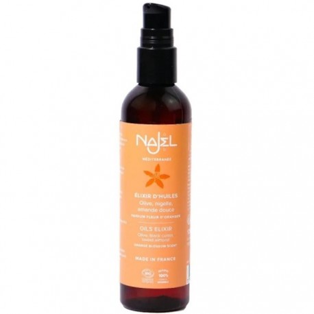 Elixir cu 3 uleiuri organice pentru ten, par, corp 125ml Najel