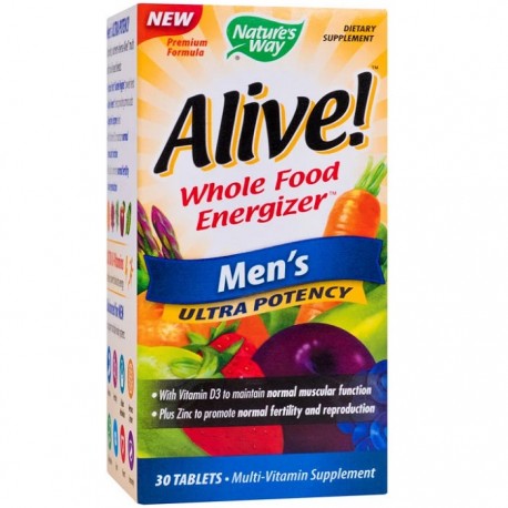 Alive Men Ultra (necesar de energie) 30 tablete Nature'S Way