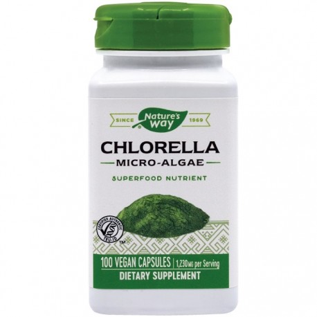 Chlorella Micro-algae 410mg 100 capsule vegetale Nature's Way