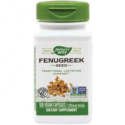 Fenugreek (Schinduf) 610mg 100 capsule vegetale Nature's Way